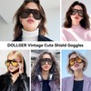 Dollger Oversized One Piece Sunglasses For Women Fashion Men Wrap