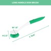 Dish Brush with Handle, 2 Pack Dish Cleaning Brushes with