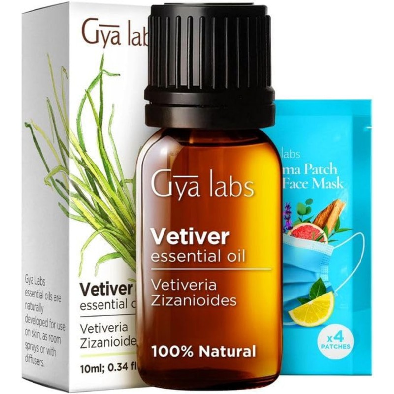 Gya Labs Sandalwood Essential Oils for Diffuser & Vetiver Essential