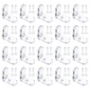 uxcell 20 Set Acrylic Corner Bracket, L-Shaped Corner Connector Joint