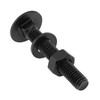 Smgda 12 Sets M6 x 40mm Carriage Bolt Kit, Round