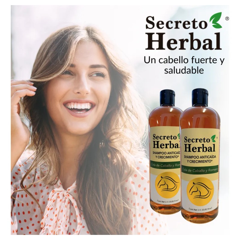 Caja 6pz Surtida Shampoo Secreto Herbal Romero Chile Bergamota