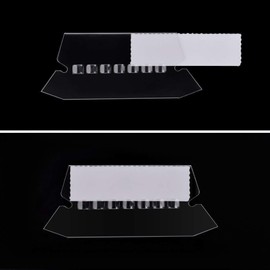 100 Pcs Suspension File Tabs and Inserts,Clear Plastic Hanging Folder Tabs Filing Cabinet Tab Repositionable Label Insert File Name Tags for Quick Identification Suspension Folders Index