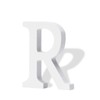 Wolwefa 3 Inch Wooden Letters - Standing White Wooden Alphabet