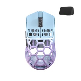 Darmoshark M2 Wireless Gaming Mouse,Tri-Mode 4K/USB-C/Bluetooth Mouse Up to 26000DPI,PAW3395 Optical Sensor Lightweight 42g,5 programmable Button 500MAh Battery Life,Computer Mouse for Laptop,PC(P)