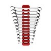 Magnetic Flexible 12 Slot Wrench Rack Holder Non-Marring Slim Design
