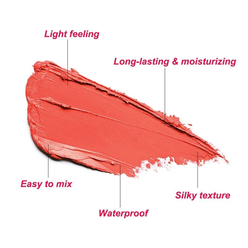 Multi-Use Makeup Blush Stick,Beauty Solid Moisturizer,Waterproof Natural Nude Makeup,Tinted Solid