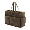 Canvas Tool Tote, 16OZ Waxed Canvas Tool Storage Tote -