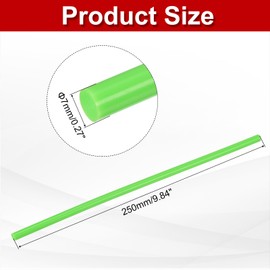 MECCANIXITY 30 Pcs Hot Melt Glue Gun Sticks, 9.8" x 0.3" Hot Glue Sticks Bulk with Most Mini Glue Guns for DIY Art Projects and Quick Home Repairs,Light Green