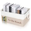 Dawutian TBR Book Organizers and Storage Basket ,Collapsible Storage Basket