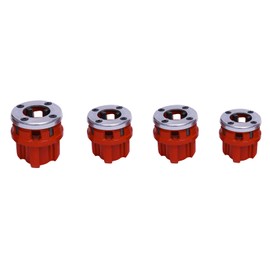 Ratchet Pipe Threader Kit, Ratcheting Pipe Threading Tool Set, Manual Ratcheting Pipe Threader with Storage Case and 5 Dies 3/8'', 1/2'', 3/4'', 1'', 1-1/4'',for Professional Cutting & Pipe