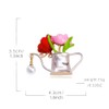 tanxuan Tulip Flower Brooch Vase Lapel Pin for Women Pearl