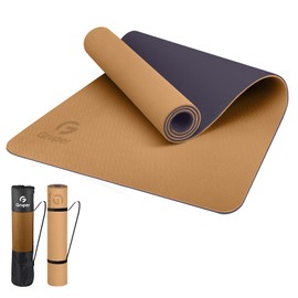Gruper Yoga Mat Non Slip, Eco Friendly Fitness Exercise Mat with Carrying Strap, Pro Yoga Mats for Women,Workout Mats for Home, Pilates and Floor Exercises, 72"L x 24"W x 0.32" Thick