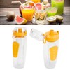 Fruit Infuser Water Bottle Anti Slip Grip Flip Top Lid