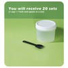 Pack of 20 Small Containers, Plastic Jars with Lids, Small