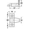 Push in Plinth Fasteners Fittings Press Fit Panel Clips x4