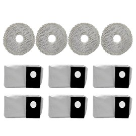 Frexusuent Accessories for Eureka J15 Pro Robot Vacuum Cleaner, J15 Pro Dust Bags 6 Pcs, J15 Pro Mop Pads 4 Pcs Replacement
