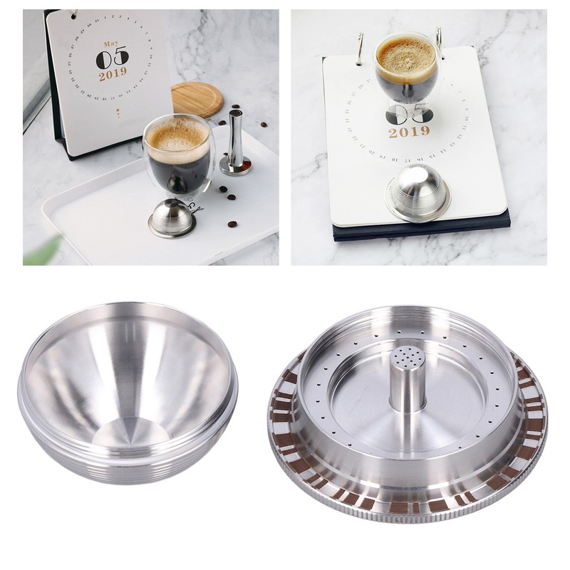 Refillable Coffee Pod Reusable Coffee Powder Capsule Stainless Steel 70ML