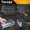 TOLESA Universal CR-V Pipe Vise Wrenches Self Adjusting with Wide
