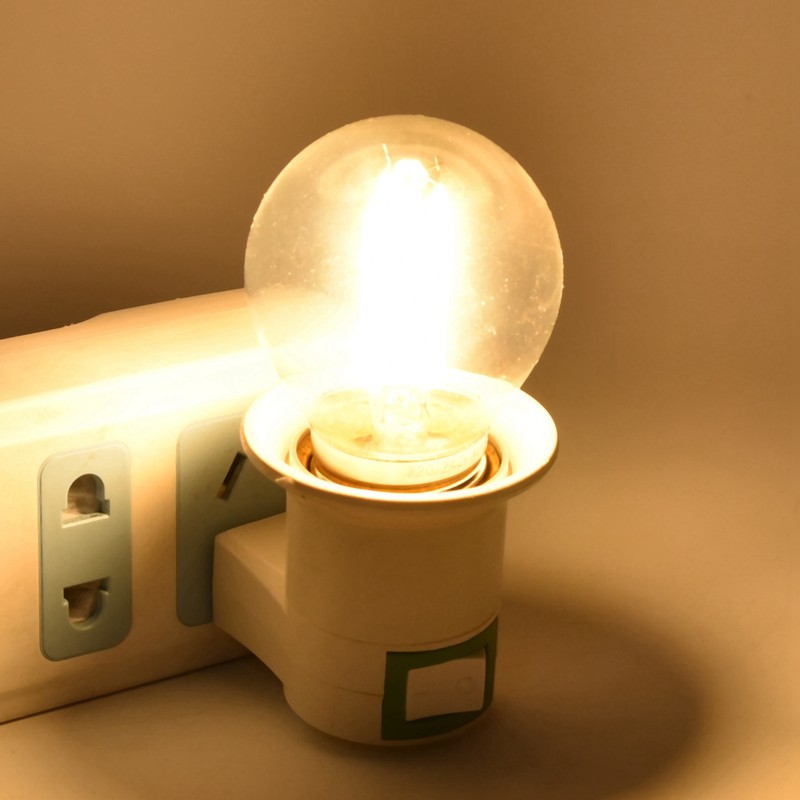 6PCS G45 E27 LED Light Bulb Transparent Glass Bulb Vintage