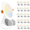 Amico 20 Pack 6 Inch 5CCT Ultra-Thin LED Recessed Ceiling