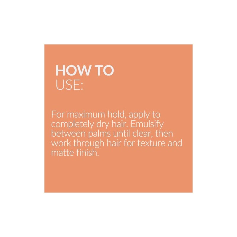 Muk Haircare Dry Strong Hold Styling Paste, 1.76 Ounce