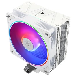 Thermalright Assassin Spirit 120 EVO White ARGB CPU Air Cooler, 2000RPM Speed,4 Heatpipes, 12cm White Quiet PWM Fan CPU Cooler with S-FDB Bearing,for AMD AM4 AM5/Intel 1700/1150/1151/1200, PC Cooling
