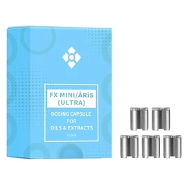 WOLKENKRAFT FX MINI (ULTRA) | ÄRiS (ULTRA) Dosing Capsules for Extracts Made of Stainless Steel | Set of 5 | Original Accessories for WOLKENKRAFT FX Mini (ULTRA) and ÄRiS (ULTRA) Vaporizer