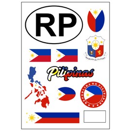Daged Philippines Sticker Card Sticker Sheet – Car Motorcycle Biker Flag Decoration AK