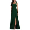 MUSHARE Women's Square Neck Sexy Split Cocktail Party Maxi Long