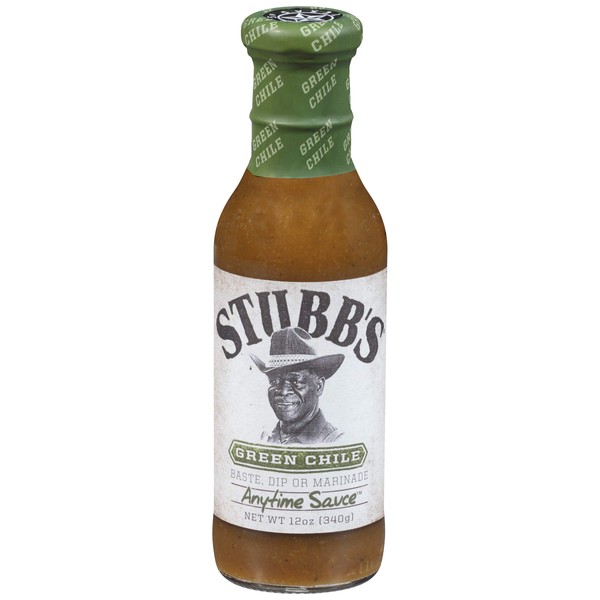 Stubb's Green Chile Anytime Sauce, 12 oz