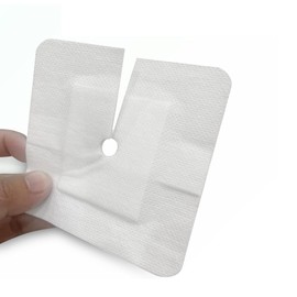 20Pcs 4 x 4 inch Split Drain Adhesive Bandages, PD Catheter Feeding Tube Pads G Tube Covers Foley Tubing Stabilization Device Peritoneal Dialysis Accessories Catheter Patch Supplies (20)