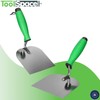 ToolSpace Precision plastering trowel made of stainless steel with rubberised