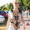 Adjustable Pet Front Carrier Backpack, Hands-Free Dog & Cat Travel