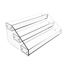 Homakover 3 Tier Acrylic Spice Rack Kitchen Organizer, Sturdy Construction, Space Saving, Great for Cabinets, Pantry, Countertops