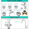 Sneatup Faucet Aerator to Garden Hose Diverter (5 adapters +