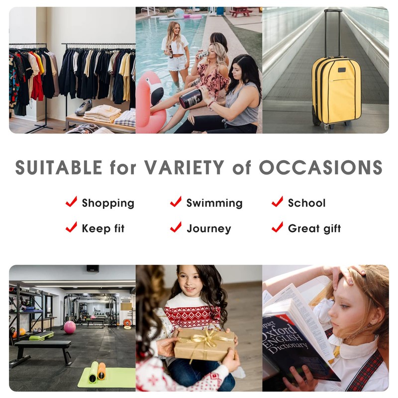 WANDF Drawstring Backpack Sports Gym Sackpack with Mesh Pockets Water