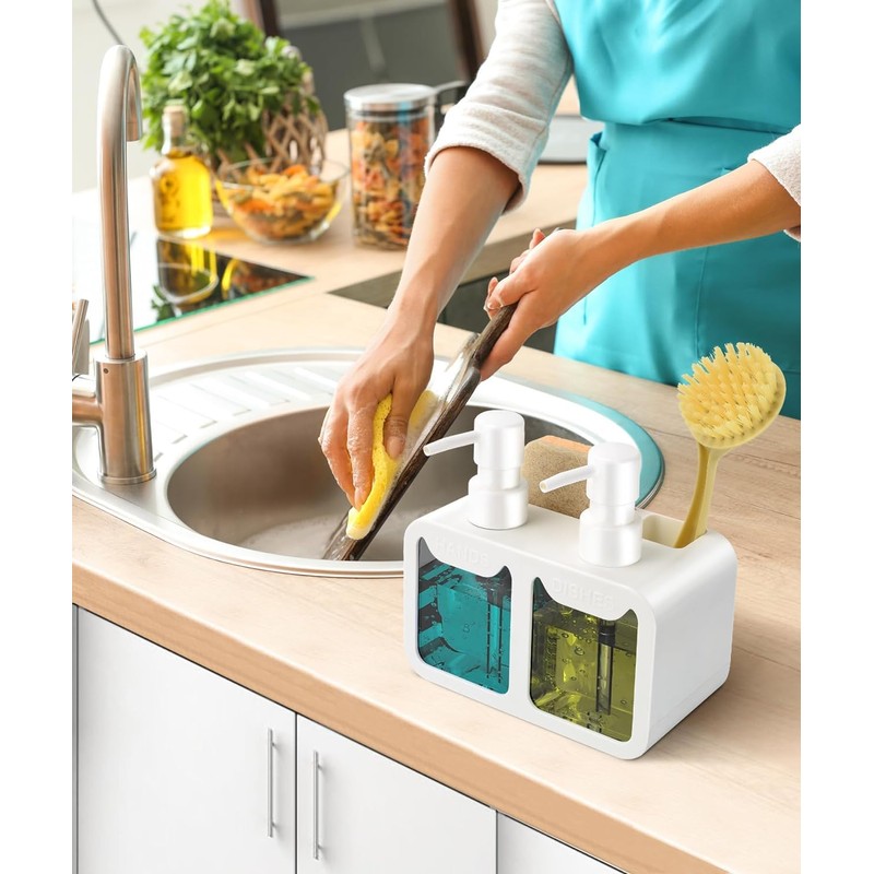 LINZOM Soap Dispenser for Kitchen Sink, 700ml Kitchen Soap Dispenser