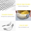 LEVINCHY Pot Strainer Set 2 Pieces Stainless Steel Strainers Set,