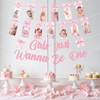 Funmemoir Pink Bow 1st Birthday Decorations Girls Just Wanna Be