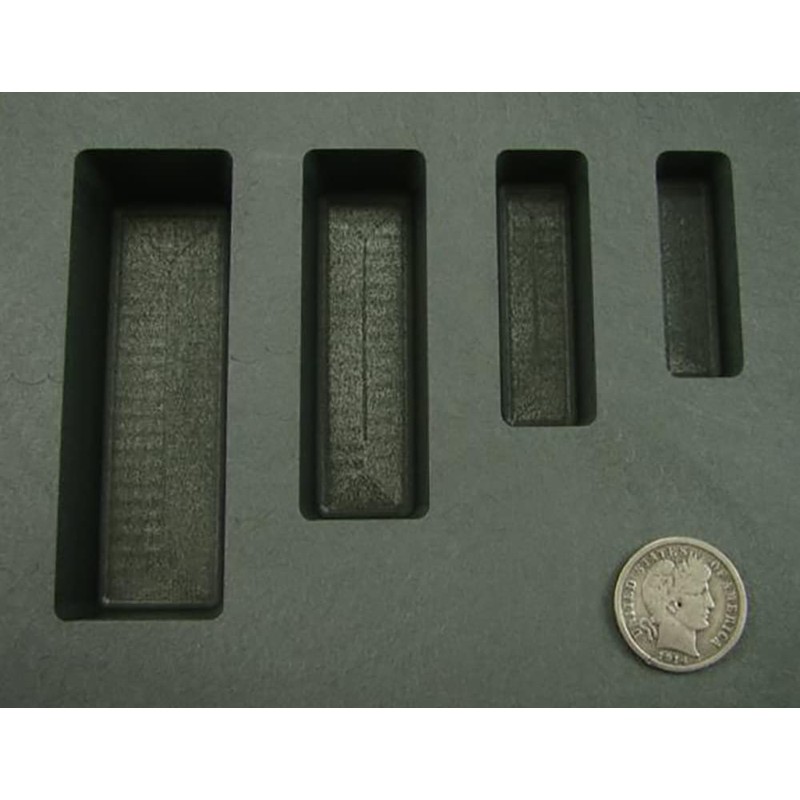 1-2-5-10 oz KitKat Gold Bar High Density Graphite Mold -