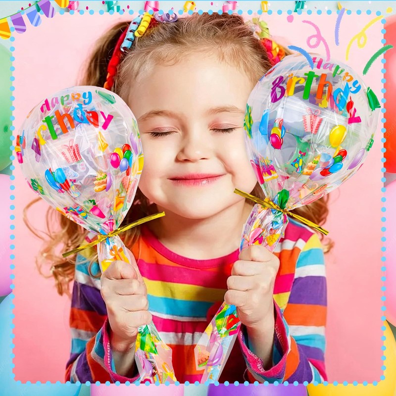 Classroom Birthday Gifts 24 Pack, Giant Lollipop Stationery Birthday Gifts