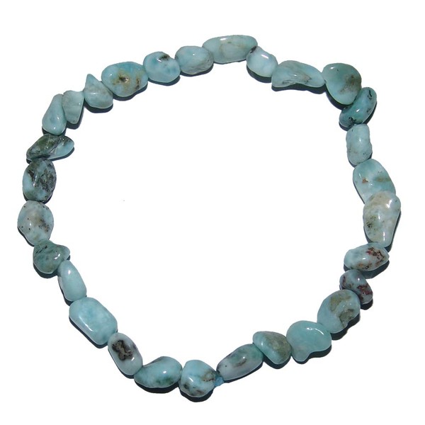 Larimar Atlantis Stone Mini Nugget Bracelet Size of Nuggets Approx.