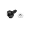 sourcingmap 20pcs M6 Black Aluminum Alloy Head Motorcycle Bolts Screws