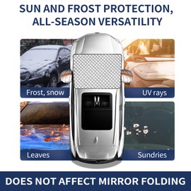 Winter Windshield Covers for Ice and Snow&Winter Car Essentials, Car Anti-Snow Cover, Snow Windshield Cover Automotive Exterior Accessories，Free Car Snow Shovel, Towel, and Gloves.