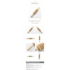 Wooden acupressure roller massage stick