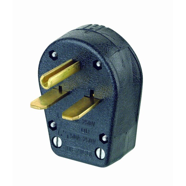 Leviton 2 Pole, 3 Wire Grounding Dual Power Angle Plug With Interchangeable...