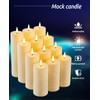 Fanzir 12 Pack Outdoor Waterproof Battery Operated Fake flameless LED