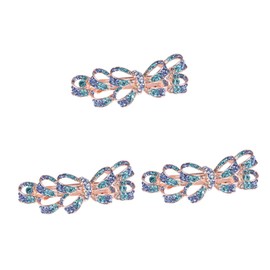 FOMIYES 3pcs Luxury Rhinestone Hair Clips and Stylish Hair Barrettes Elegant Accessories