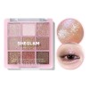 SHEGLAM Glimmer & Gleam Paleta de Sombras 9 Tonos Brillantes